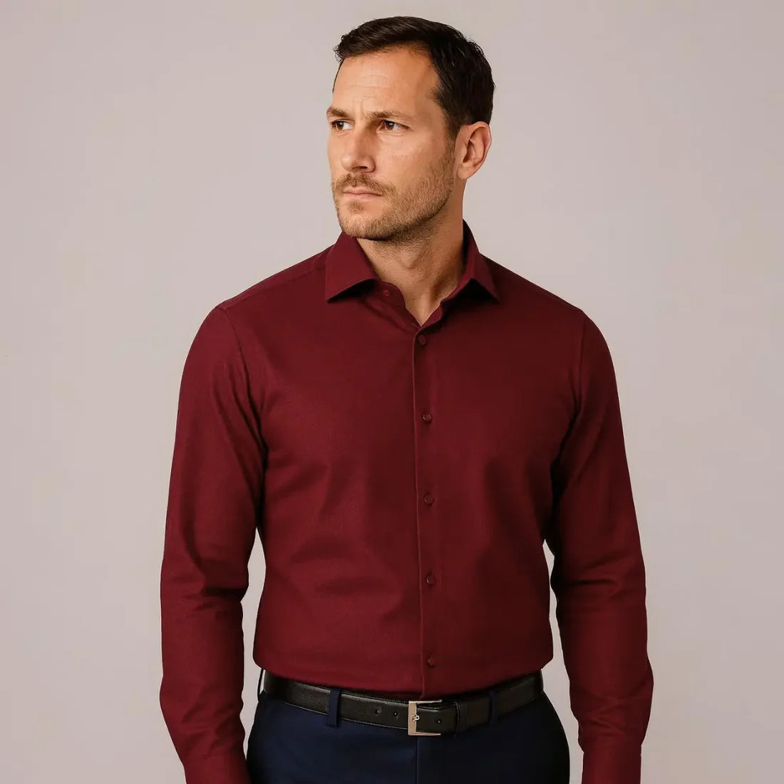Chemise Infroissable à Coupe Ajustée