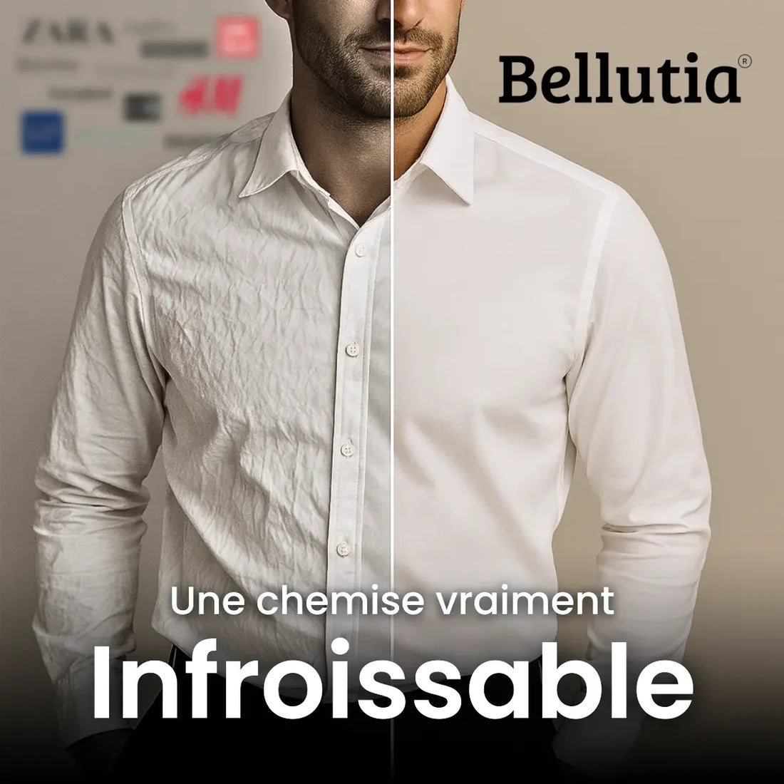 Chemise Infroissable à Coupe Ajustée